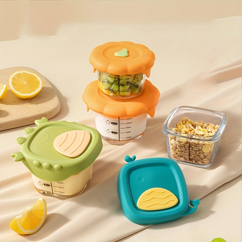 Baby Food Jars With Lids - Recipiente de vidro para comida de
