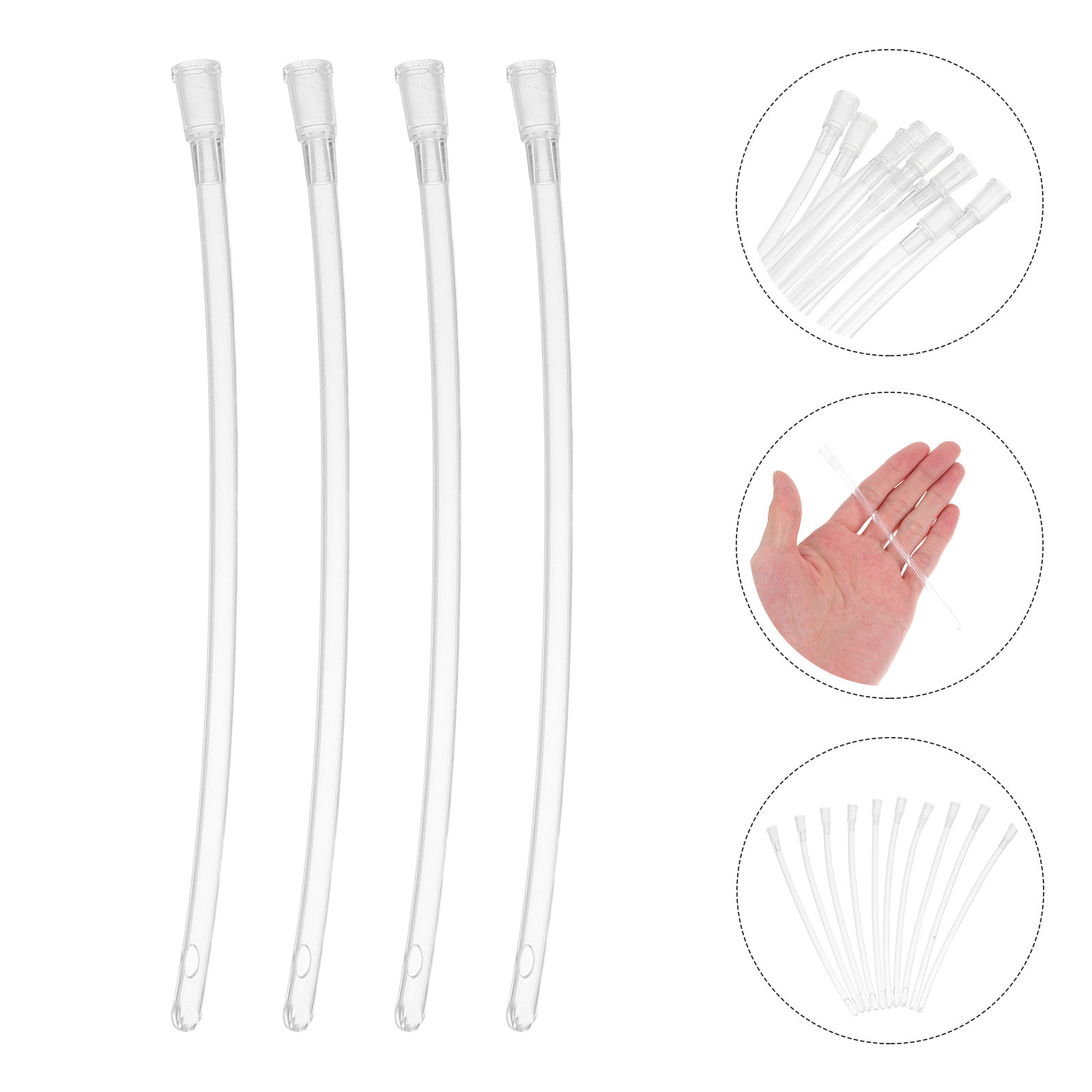 Baby Food Youtube - 10 Tubos Transparentes para Alimentação de