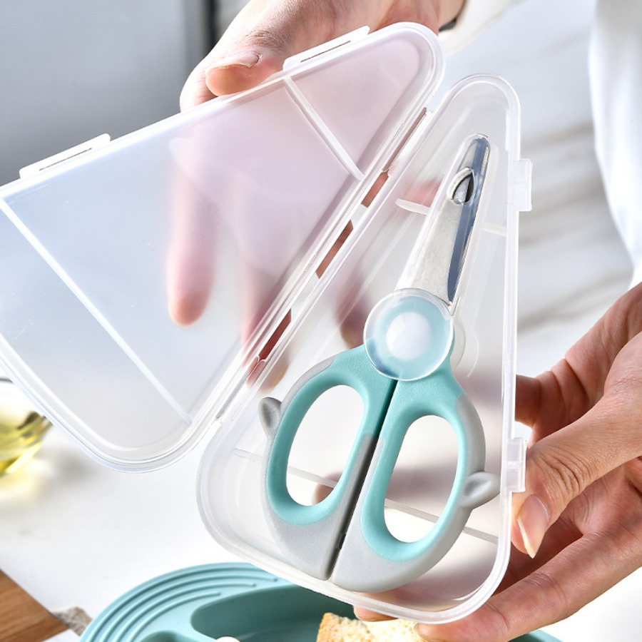 Baby Food Scissors - Tesouras auxiliares para alimentos, tesouras para