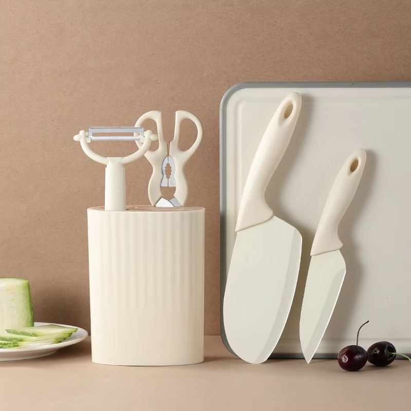 Conjunto de 5 utensílios de co - Baby Food Scissors avaliação e preço