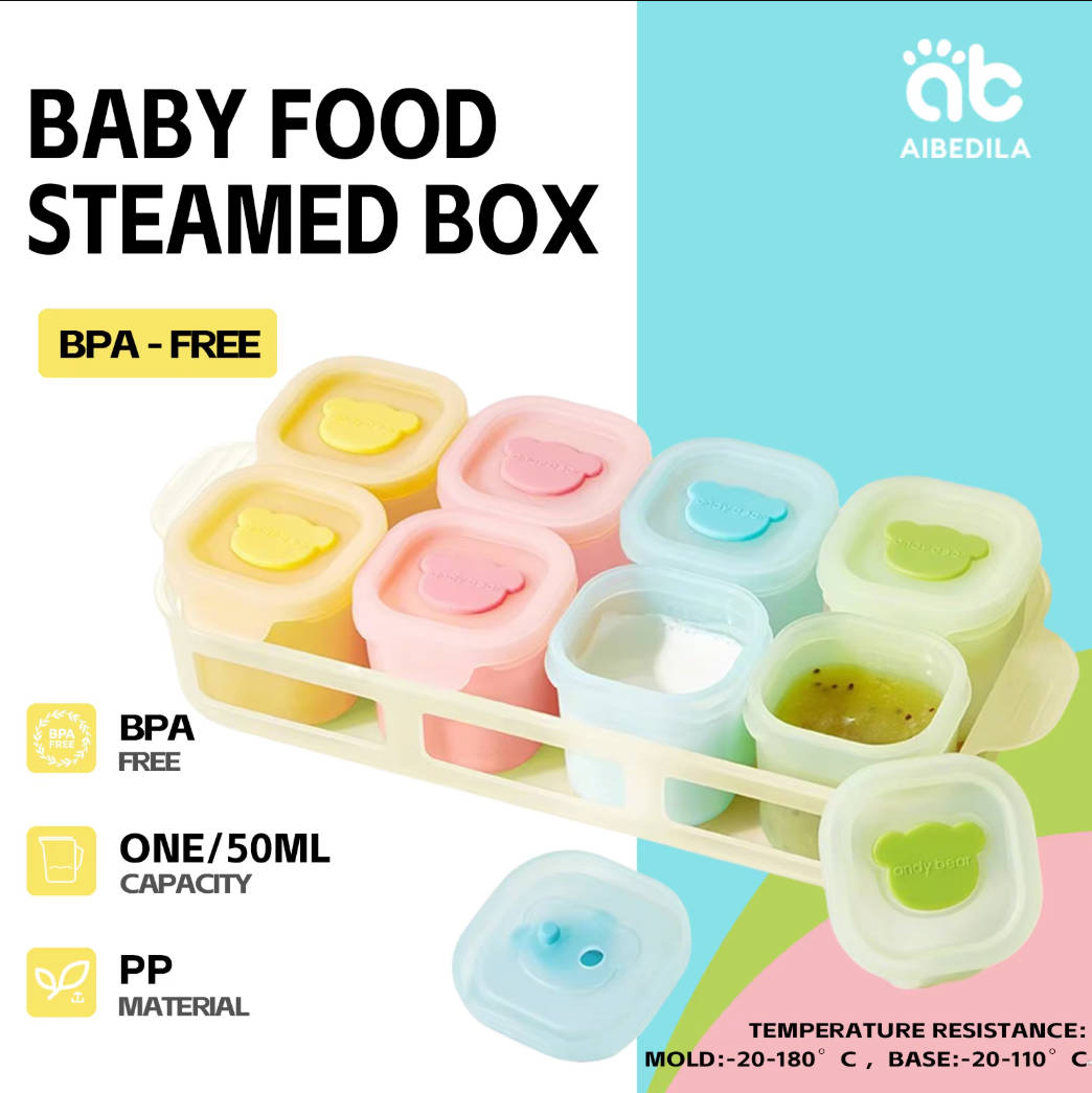 AIBEDILA Bandeja de Silicone p - Baby Food Jars With Lids avaliação e preço