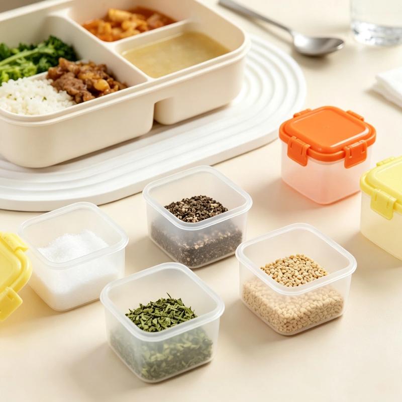 4 Potes Mini Empilháveis de PP - Baby Food Jars With Lids avaliação e preço